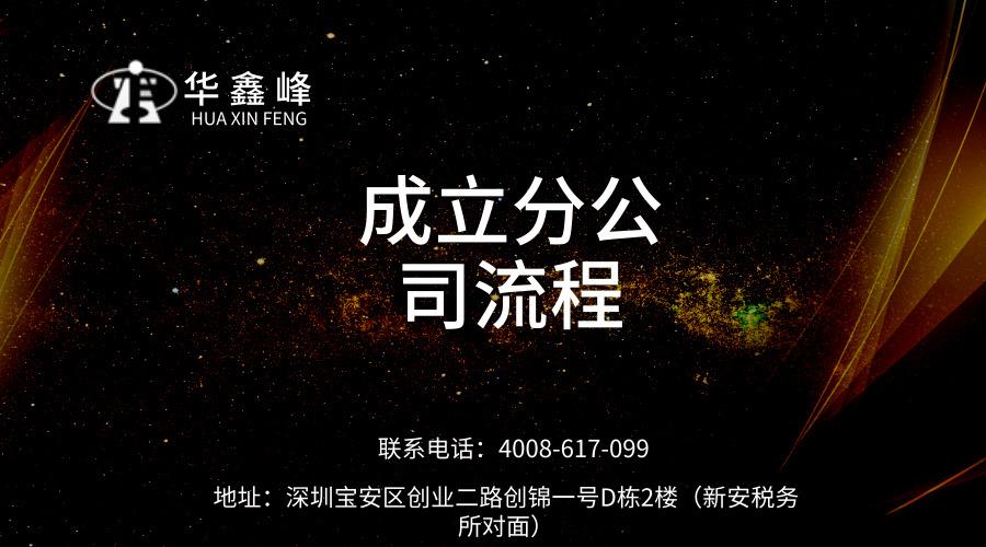 深圳成立分公司流程、所需资料